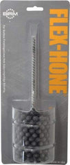 Brush Research Mfg. - 2-1/4" Bore Diam, 180 Grit, Silicon Carbide Flexible Hone - Extra Fine, 8" OAL - Exact Tool & Supply