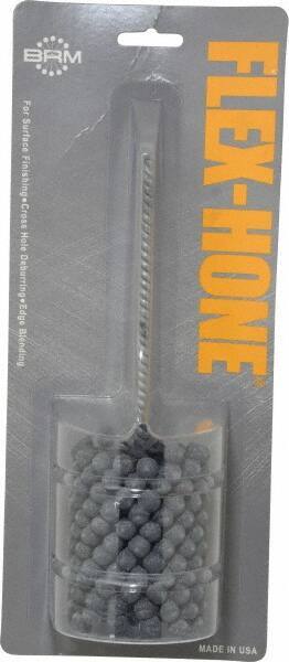 Brush Research Mfg. - 2-1/4" Bore Diam, 240 Grit, Silicon Carbide Flexible Hone - Extra Fine, 8" OAL - Exact Tool & Supply