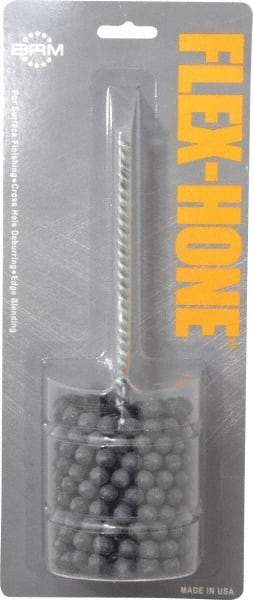 Brush Research Mfg. - 2-1/2" Bore Diam, 180 Grit, Silicon Carbide Flexible Hone - Extra Fine, 8" OAL - Exact Tool & Supply