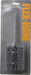 Brush Research Mfg. - 2-1/2" Bore Diam, 240 Grit, Silicon Carbide Flexible Hone - Extra Fine, 8" OAL - Exact Tool & Supply