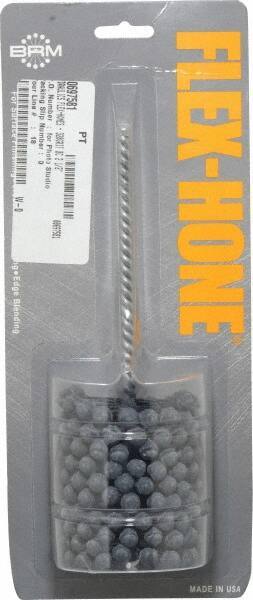 Brush Research Mfg. - 2-1/2" Bore Diam, 320 Grit, Silicon Carbide Flexible Hone - Extra Fine, 8" OAL - Exact Tool & Supply