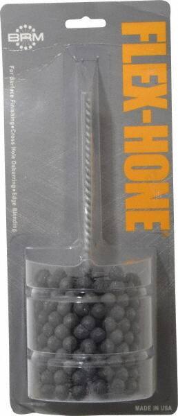 Brush Research Mfg. - 2-3/4" Bore Diam, 180 Grit, Silicon Carbide Flexible Hone - Extra Fine, 8" OAL - Exact Tool & Supply