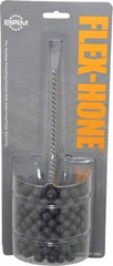Brush Research Mfg. - 3" Bore Diam, 180 Grit, Silicon Carbide Flexible Hone - Extra Fine, 8" OAL - Exact Tool & Supply