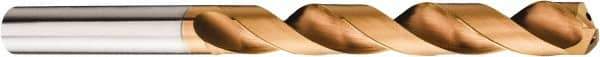 Sandvik Coromant - 6mm 140° Solid Carbide Jobber Drill - Multilayer TiAlN Finish, Right Hand Cut, Spiral Flute, Straight Shank, 3.6614" OAL, Split Point - Exact Tool & Supply