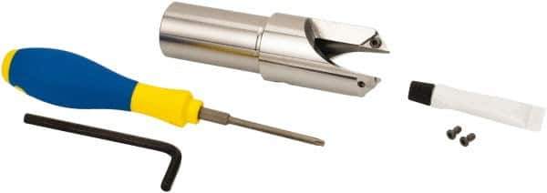 Iscar - Series ChamRing, 1.496" Overall Diam, 5.21" OAL Drilling Chamfer Ring - XCGT 09... Insert - Exact Tool & Supply
