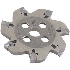 Iscar - Arbor Hole Connection, 0.106" Cutting Width, 0.413" Depth of Cut, 50mm Cutter Diam, 8mm Hole Diam, 7 Tooth Indexable Slotting Cutter - SGSA Toolholder, GSAN 3 Insert, Right Hand Cutting Direction - Exact Tool & Supply