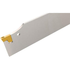 Iscar - 2.0709" Blade Height, 6mm Blade Width, 190mm OAL, Neutral Cut, Single End Indexable Cut-Off Blade - TGFH Blade, Tang-Grip Series - Exact Tool & Supply