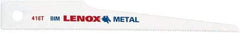 Lenox - 4" Long x 1/2" Thick, Bi-Metal Reciprocating Saw Blade - Straight Profile, 32 TPI, Toothed Edge - Exact Tool & Supply