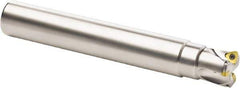 Seco - 16mm Cut Diam, 0.0236" Max Depth, 14mm Shank Diam, Cylindrical Shank Indexable High-Feed End Mill - Screw Holding Method, 218.19-080 Insert, R217.21 Toolholder, Through Coolant - Exact Tool & Supply