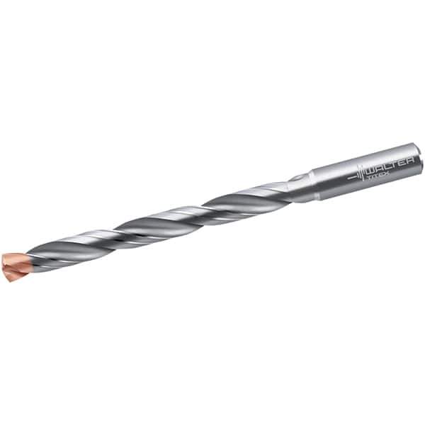 Walter-Titex - 8.5mm 140° Solid Carbide Jobber Drill - Double Coating Finish, Right Hand Cut, Spiral Flute, Straight Shank, 139mm OAL, X-treme D Point - Exact Tool & Supply