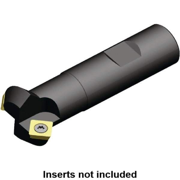 Kennametal - 45° Lead Angle, 32mm Max Cut Diam, 20mm Min Cut Diam, 6.5mm Max Depth of Cut, Indexable Chamfer and Angle End Mill - 2 Inserts, SD.. 0903.. Insert Style, 83mm Overall Length, Straight Shank, 90° Included Angle - Exact Tool & Supply