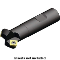 Kennametal - 45° Lead Angle, 32mm Max Cut Diam, 20mm Min Cut Diam, 6.5mm Max Depth of Cut, Indexable Chamfer and Angle End Mill - 2 Inserts, SD.. 0903.. Insert Style, 83mm Overall Length, Straight Shank, 90° Included Angle - Exact Tool & Supply