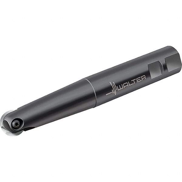 Walter - 25.4mm Cut Diam, 12.5mm Max Depth of Cut, 31.75mm Shank Diam, 210mm OAL, Indexable Ball Nose End Mill - 9,500 Max RPM - Exact Tool & Supply