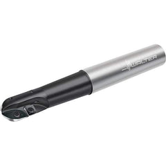 Walter - 20mm Cut Diam, 28mm Max Depth of Cut, 25mm Shank Diam, 150mm OAL, Indexable Ball Nose End Mill - 25,300 Max RPM - Exact Tool & Supply
