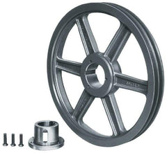 Browning - 2 Groove, 3/8 to 1-1/2 Bore Diam, 11-3/4" Outside Diam, QD Bushed V Belt Sheave - 11.0 A Diam Belt Pitch - Exact Tool & Supply