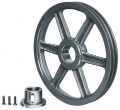 Browning - QD Bushed V-belt Sheaves Number of Grooves: 2 Outside Diameter (Decimal Inch): 25.3500 - Exact Tool & Supply