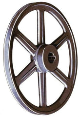 Browning - 1-1/8" Bore, 1-15/32 Long, 4.45" Outside Diam, Finished Bore Two Groove V Belt Sheave - 4.1 Belt Pitch B, 3.7" Pitch Diam of 4L Belt - Exact Tool & Supply