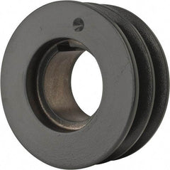 Browning - 2 Groove, 1/2 to 1-3/4 Bore Diam, 4.15" Outside Diam, QD Bushed V Belt Sheave - 3.4 A Diam Belt Pitch - Exact Tool & Supply