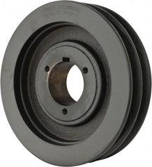 Browning - 2 Groove, 1/2 to 1-3/4 Bore Diam, 7.15" Outside Diam, QD Bushed V Belt Sheave - 6.4 A Diam Belt Pitch - Exact Tool & Supply