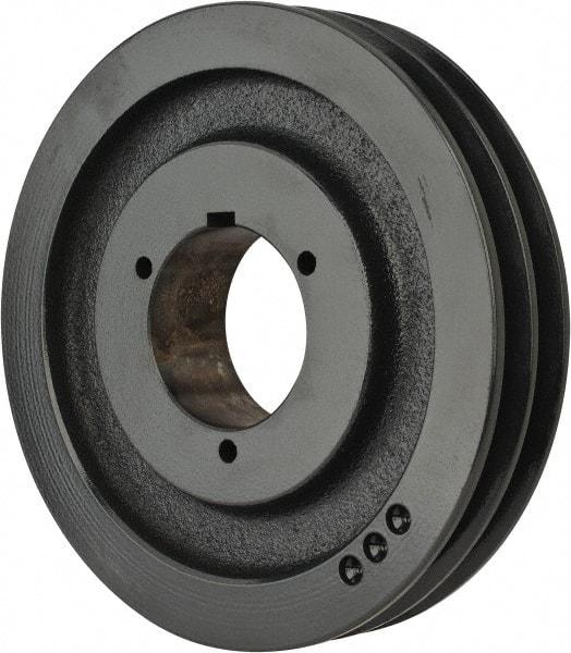 Browning - 2 Groove, 3/4 to 2-11/16 Bore Diam, 8.95" Outside Diam, QD Bushed V Belt Sheave - 8.2 A Diam Belt Pitch - Exact Tool & Supply