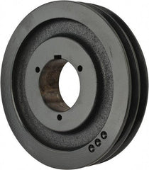 Browning - 2 Groove, 3/4 to 2-11/16 Bore Diam, 8.95" Outside Diam, QD Bushed V Belt Sheave - 8.2 A Diam Belt Pitch - Exact Tool & Supply