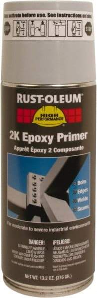Rust-Oleum - 13.2 oz Primer Gray Spray Paint - 8 to 12 Sq Ft Coverage, Quick Drying - Exact Tool & Supply