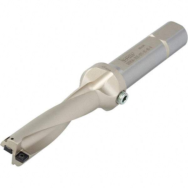 Iscar - 2.12" Max Drill Depth, 4xD, 17/32" Diam, Indexable Insert Drill - 2 Inserts, 5/8" Shank Diam, Straight Shank - Exact Tool & Supply