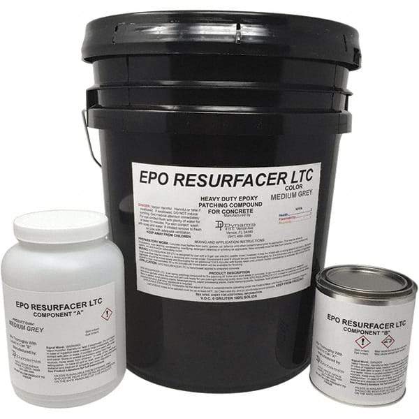 Made in USA - 50 Lb Concrete Repair/Resurfacing - Medium Gray, 25 Sq Ft Coverage, Epoxy Resin - Exact Tool & Supply