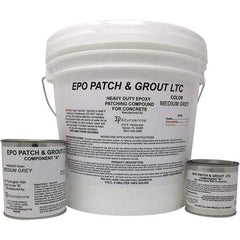 Made in USA - 2 Gal Concrete Repair/Resurfacing - Medium Gray, 25 Sq Ft Coverage, Epoxy Resin - Exact Tool & Supply