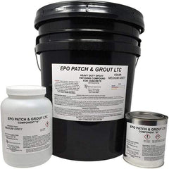 Made in USA - 5 Gal Concrete Repair/Resurfacing - Medium Gray, 25 Sq Ft Coverage, Epoxy Resin - Exact Tool & Supply