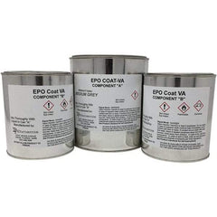 Made in USA - 1 Gal Gloss High-Solid Gray Concrete Floor Coating - 150 Sq Ft/Gal Coverage, 87 g/L VOC Content - Exact Tool & Supply