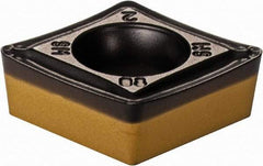 Iscar - CCMT3-2 SM Grade IC8250 Carbide Turning Insert - TiCN/Al2O3/TiN Finish, 80° Diamond, 3/8" Inscr Circle, 5/32" Thick, 1/32" Corner Radius - Exact Tool & Supply