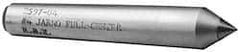 Made in USA - Carbide-Tipped Alloy Steel Standard Point Solid Dead Center - Jarno 12 Taper, 9" OAL - Exact Tool & Supply