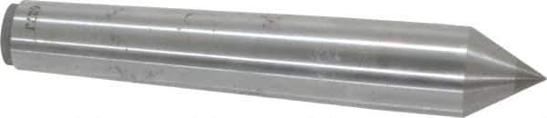 Made in USA - Carbide-Tipped Alloy Steel Standard Point Solid Dead Center - Jarno 6 Taper, 4-1/2" OAL - Exact Tool & Supply