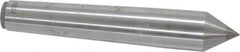 Made in USA - Carbide-Tipped Alloy Steel Standard Point Solid Dead Center - Jarno 6 Taper, 4-1/2" OAL - Exact Tool & Supply