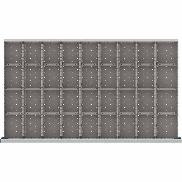 LISTA - 36-Compartment Drawer Divider Layout for 3.15" High Drawers - Exact Tool & Supply