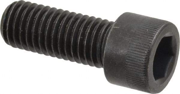 Made in USA - M12x1.75 Metric Coarse Hex Socket Drive, Socket Cap Screw - Grade 12.9 Alloy Steel, Black Oxide Finish, Fully Threaded, 30mm Length Under Head - Exact Tool & Supply