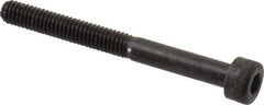 Made in USA - M4x0.70 Metric Coarse Hex Socket Drive, Socket Cap Screw - Grade 12.9 Alloy Steel, Black Oxide Finish, Partially Threaded, 40mm Length Under Head - Exact Tool & Supply