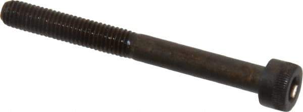 Made in USA - M5x0.80 Metric Coarse Hex Socket Drive, Socket Cap Screw - Grade 12.9 Alloy Steel, Black Oxide Finish, Partially Threaded, 50mm Length Under Head - Exact Tool & Supply