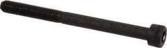 Made in USA - M5x0.80 Metric Coarse Hex Socket Drive, Socket Cap Screw - Grade 12.9 Alloy Steel, Black Oxide Finish, Partially Threaded, 60mm Length Under Head - Exact Tool & Supply