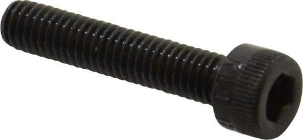 Made in USA - M6x1.00 Metric Coarse Hex Socket Drive, Socket Cap Screw - Grade 12.9 Alloy Steel, Black Oxide Finish, Fully Threaded, 30mm Length Under Head - Exact Tool & Supply