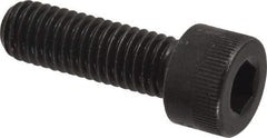 Made in USA - M8x1.25 Metric Coarse Hex Socket Drive, Socket Cap Screw - Grade 12.9 Alloy Steel, Black Oxide Finish, Fully Threaded, 25mm Length Under Head - Exact Tool & Supply