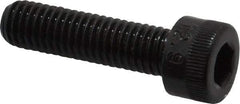 Made in USA - M8x1.25 Metric Coarse Hex Socket Drive, Socket Cap Screw - Grade 12.9 Alloy Steel, Black Oxide Finish, Fully Threaded, 30mm Length Under Head - Exact Tool & Supply