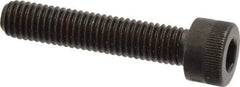 Made in USA - M8x1.25 Metric Coarse Hex Socket Drive, Socket Cap Screw - Grade 12.9 Alloy Steel, Black Oxide Finish, Fully Threaded, 40mm Length Under Head - Exact Tool & Supply