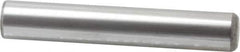Made in USA - 1" Diam x 6" Pin Length Grade 8 Alloy Steel Standard Dowel Pin - Bright Finish, C 47-58 & C 60 (Surface) Hardness, 117,800 Lb (Single Shear), 235,600 Lb (Double Shear) Breaking Strength, 1 Beveled & 1 Rounded End - Exact Tool & Supply