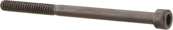 Made in USA - #10-24 UNC Hex Socket Drive, Socket Cap Screw - Alloy Steel, Black Oxide Finish, Partially Threaded, 2-3/4" Length Under Head - Exact Tool & Supply