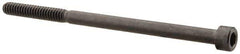 Made in USA - #10-24 UNC Hex Socket Drive, Socket Cap Screw - Alloy Steel, Black Oxide Finish, Partially Threaded, 3-1/4" Length Under Head - Exact Tool & Supply