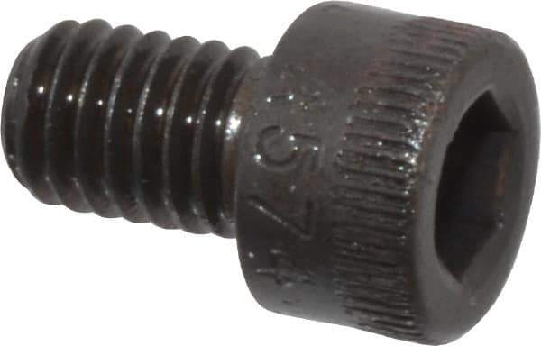 Made in USA - #10-32 UNF Hex Socket Drive, Socket Cap Screw - Alloy Steel, Black Oxide Finish, Fully Threaded, 5/16" Length Under Head - Exact Tool & Supply