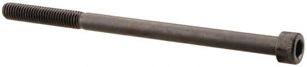 Made in USA - #10-32 UNF Hex Socket Drive, Socket Cap Screw - Alloy Steel, Black Oxide Finish, Partially Threaded, 3-1/4" Length Under Head - Exact Tool & Supply