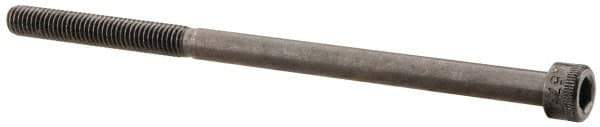 Made in USA - #10-32 UNF Hex Socket Drive, Socket Cap Screw - Alloy Steel, Black Oxide Finish, Partially Threaded, 3-1/2" Length Under Head - Exact Tool & Supply